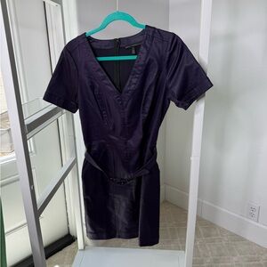 White House Black Market Purple Midi Dress